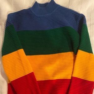 RARE Unif Oversized Rainbow Sweater!